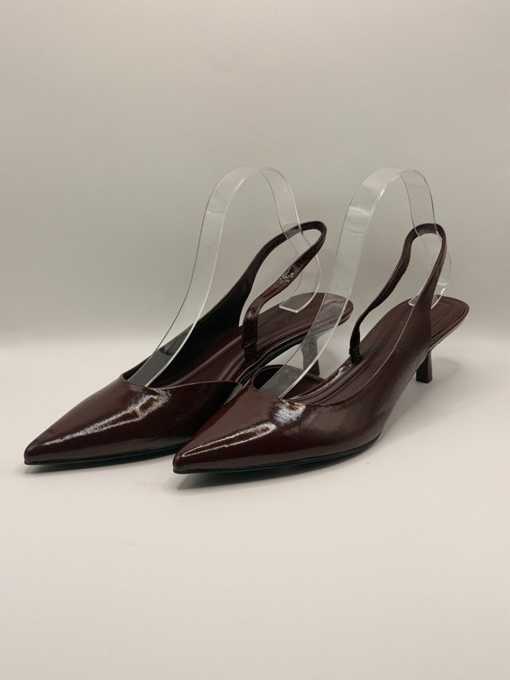Open Edit Corina Slingback Half d'Orsay Pointed Toe Kitten Heel Pump Sz 9.5